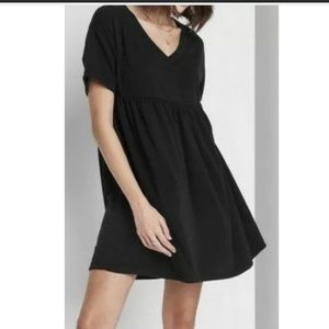 Wild Fable Black Sweatshirt Babydoll Dress
